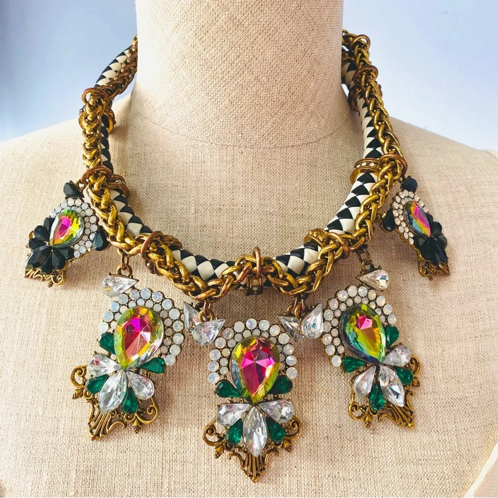 🌹HP🌹ASOS Rhinestone Statement Necklace - Picture 5 of 16